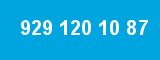 929 120 10 87 929 120 10 87